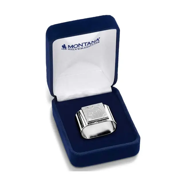 Montana Silversmiths Scarf Slide - Timeless Engraved