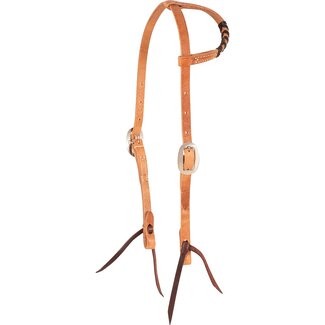 Martin Saddlery Slip Ear Headstall with Colored Lace