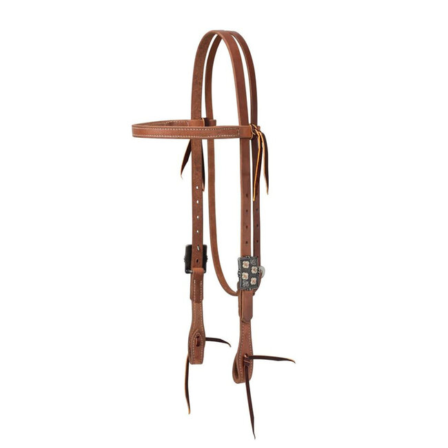 Weaver Leather Protack Silver Flower Browband*