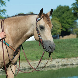 Turquoise Cross Turquoise Beaded Sliding Ear