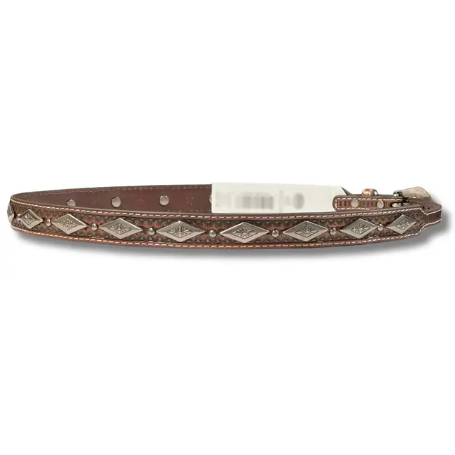 M&F Hat Band Tri Concho Brown