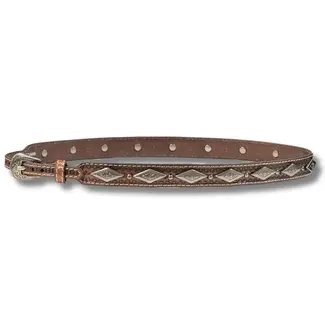 M&F Hat Band Tri Concho Brown