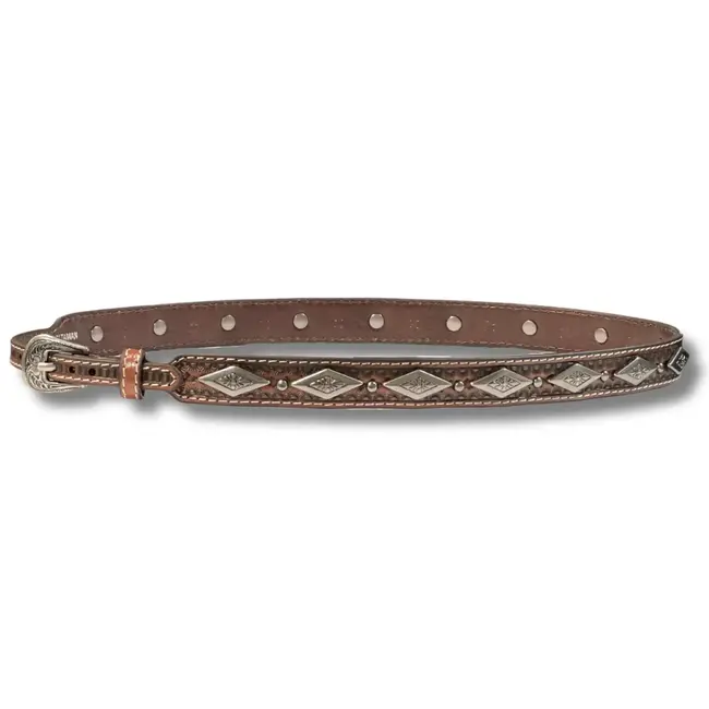 M&F Hat Band Tri Concho Brown