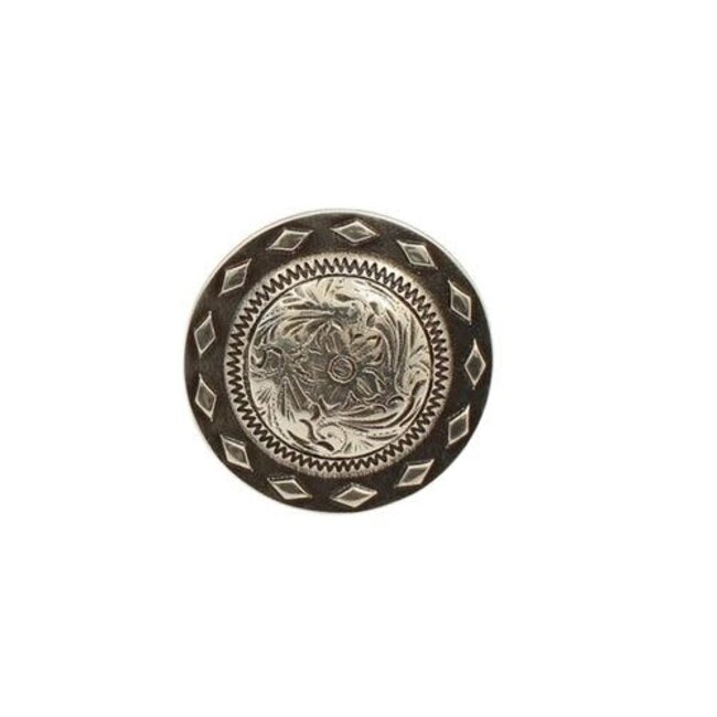 M&F Scarf Slide Flower Diamond Edge