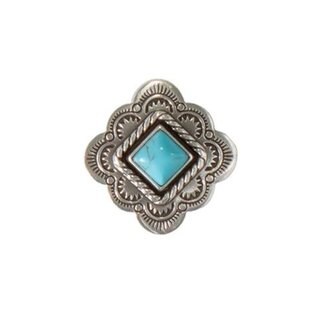 M&F Scarf Slide Diamond Turquoise