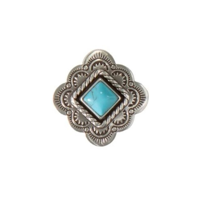 M&F Scarf Slide Diamond Turquoise
