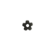 Western Rawhide Losse sporenwieltjes Black 15 mm 5 points