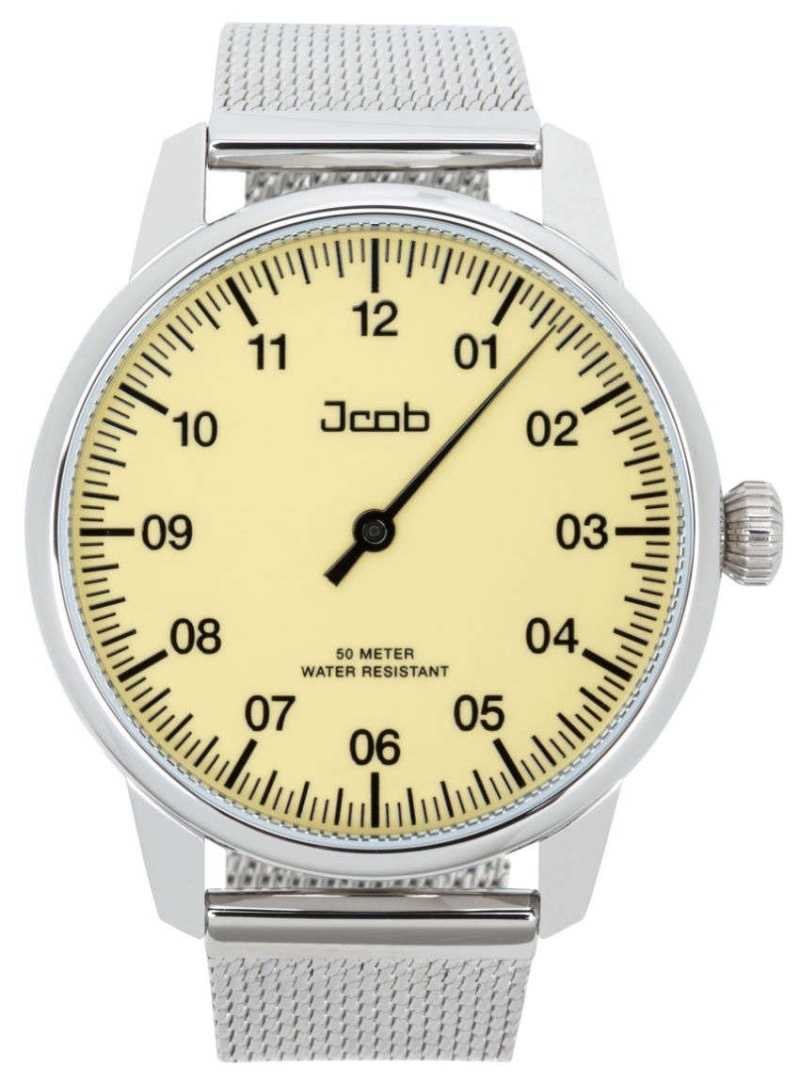 Jcob Einzeiger JCW001-SS01 beige herenhorloge | WatchXL