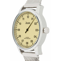 Jcob Jcob Einzeiger JCW001-SS01 beige herenhorloge