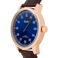 Jcob Jcob Einzeiger JCW004-LR01 roségoud/blauw heren horloge