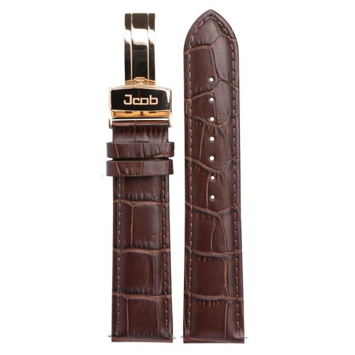Jcob Einzeiger JCS-LR01 leren horlogeband bruin