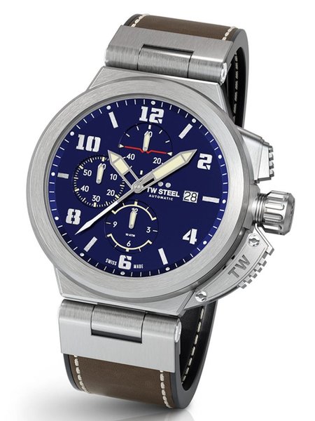 TW Steel TW Steel ACE203 Spitfire Swiss Made automatisch chronograaf heren horloge 46 mm