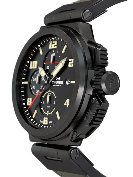 TW Steel TW Steel ACE205 Spitfire Swiss Made automatisch chronograaf heren horloge 46 mm