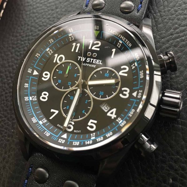 TW Steel TW Steel Swiss Volante SVS306 Petter Solberg Edition chronograaf horloge 48mm