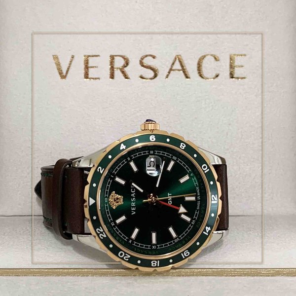 Versace Versace V11090017 Hellenyium GMT heren horloge