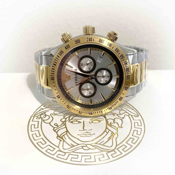 Versace Versace VEV700519 Chrono Classic heren horloge chronograaf 44 mm