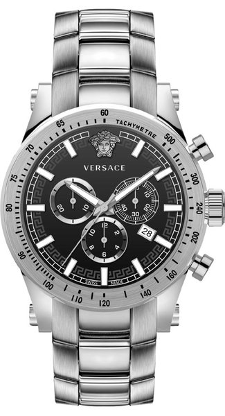 Versace Versace VEV800419 Sporty heren horloge chronograaf 44 mm