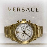 Versace Versace VEV800619 Sporty heren horloge chronograaf 44 mm