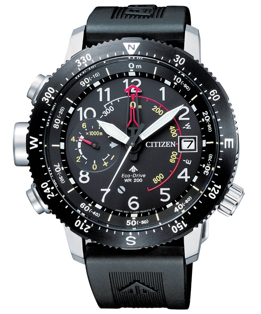 Citizen C7 Automatic herenhorloge | 40mm mechanisch horloge met zelfopwinding, blauwe zonnebloem effect en leren band