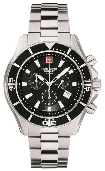 Swiss Alpine Military Swiss Alpine Military 7040.9137 heren horloge chronograaf 44 mm