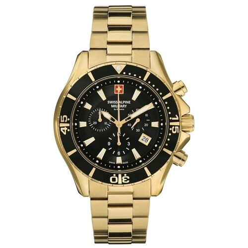 Swiss Alpine Military 7040.9117 heren horloge chronograaf 44 mm