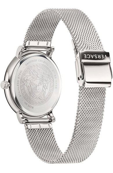Versace Versace VBQ060017 V-Circle Silver heren horloge 42 mm