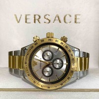 Versace Versace VEV700519 Chrono Classic heren horloge chronograaf 44 mm DEMO