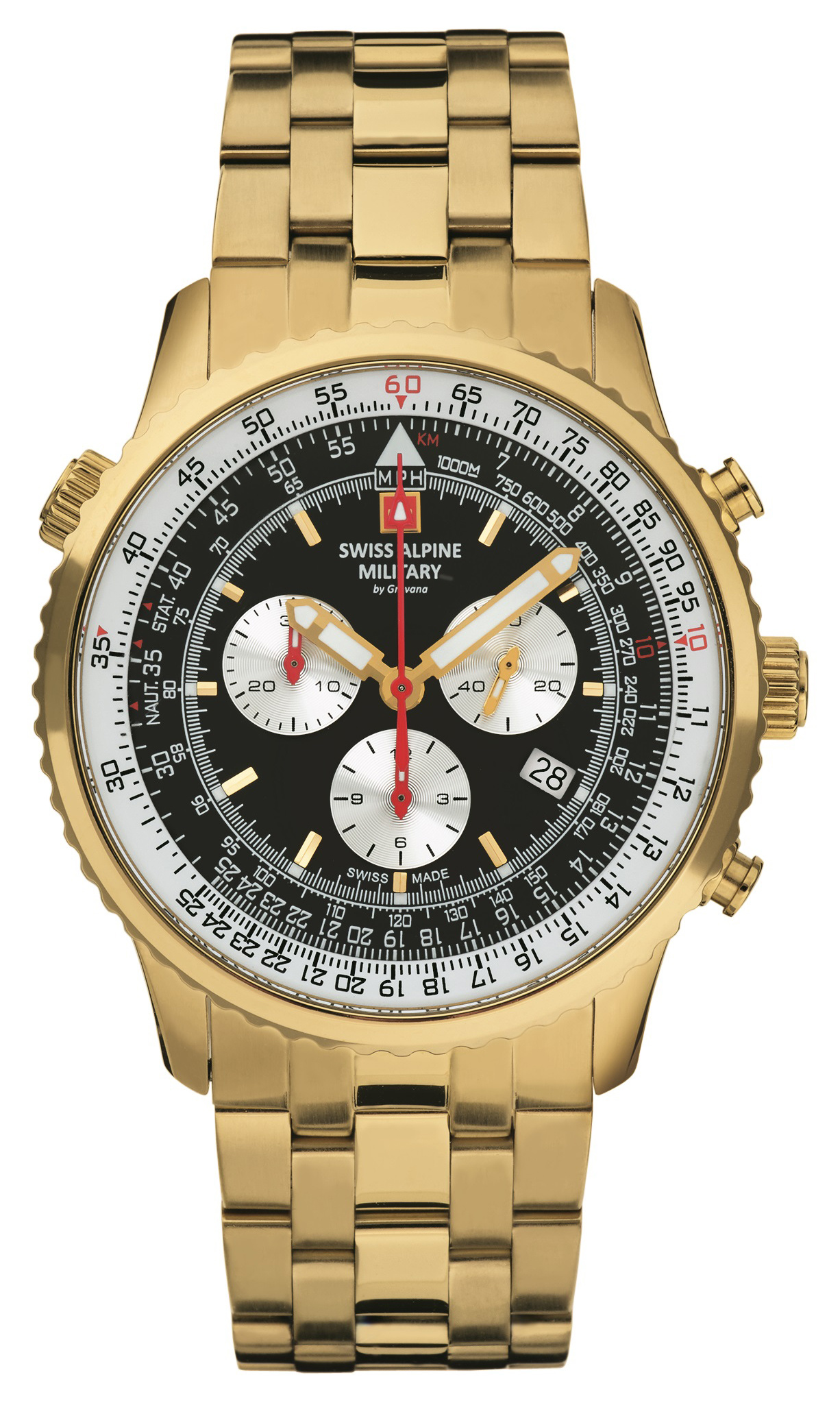 Swiss Alpine Military 7078.9117 chronograaf heren horloge