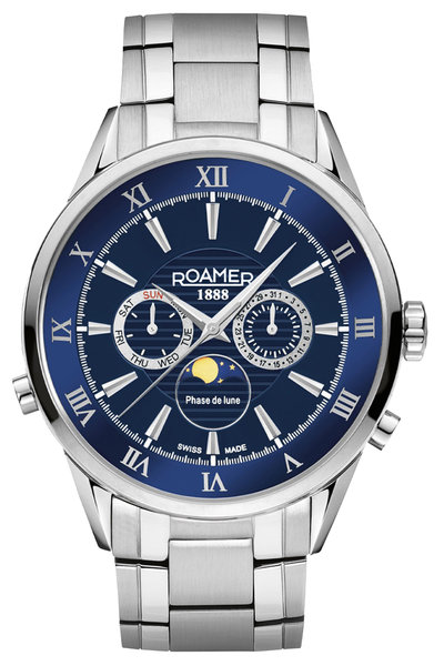 Roamer Roamer 508821 41 43 50 Superior Moonphase horloge 43 mm