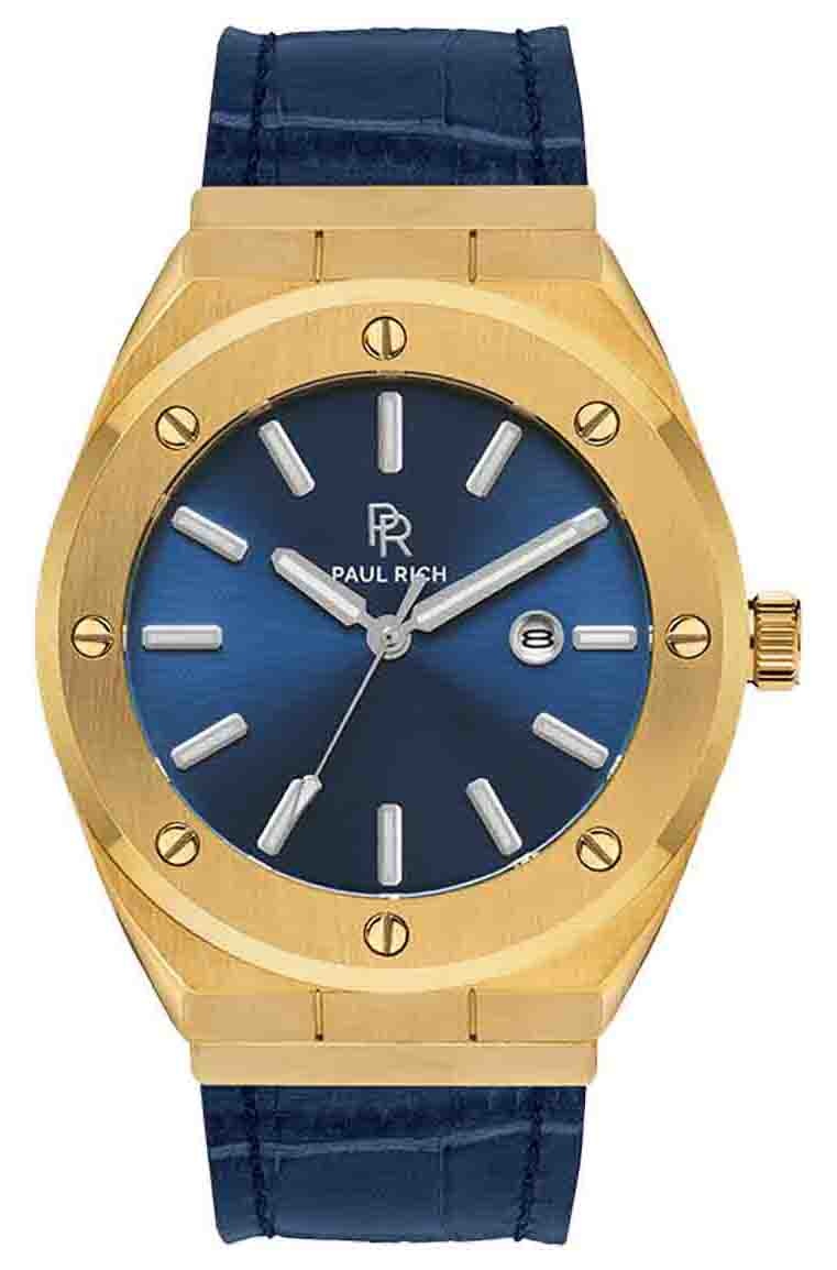 Paul Rich Signature Royal touch Leer PR68GBL horloge