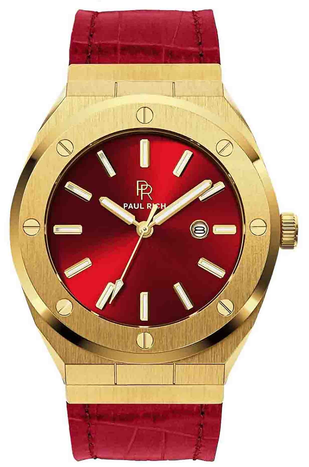 Paul Rich Signature Sultan's Ruby Leer PR68GRL horloge 45 mm