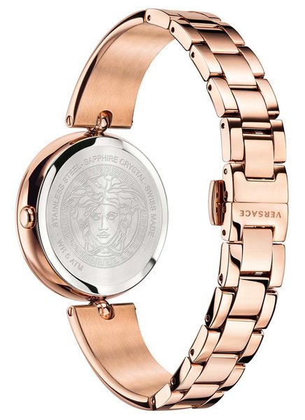 Versace Versace VECQ00718 Palazzo dames horloge rosé goud 34 mm