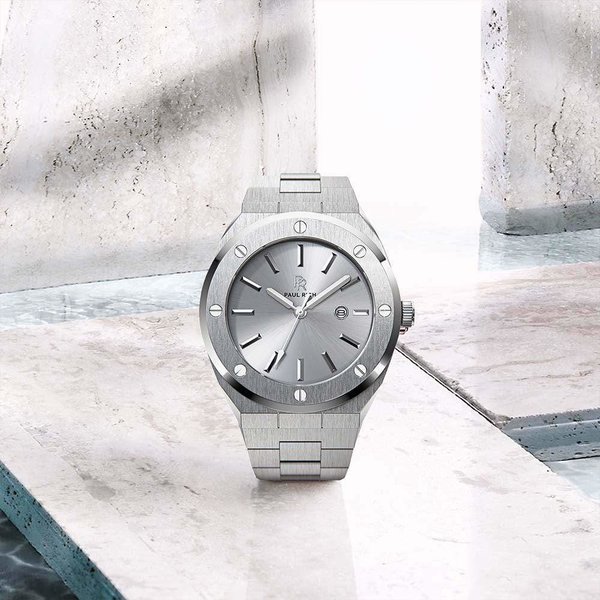 Paul Rich Paul Rich Signature Apollo's Silver Staal PR68ASS horloge 45 mm