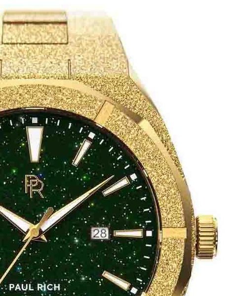 Paul Rich Paul Rich Frosted Star Dust Green Gold FSD03-A Automatic horloge 45 mm