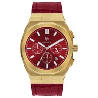 Paul Rich Paul Rich Motorsport Gold Red Leather MSP03-L horloge 45 mm