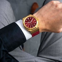 Paul Rich Paul Rich Motorsport Gold Red Leather MSP03-L horloge 45 mm