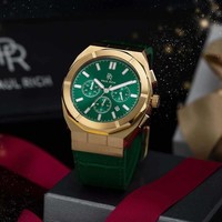 Paul Rich Paul Rich Motorsport Green Gold Leather MSP02-L horloge 45 mm