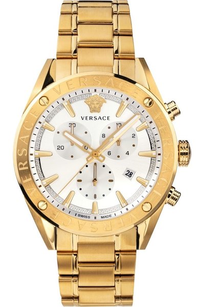 Versace Versace VEHB00719 V-Chrono heren horloge goud 44 mm