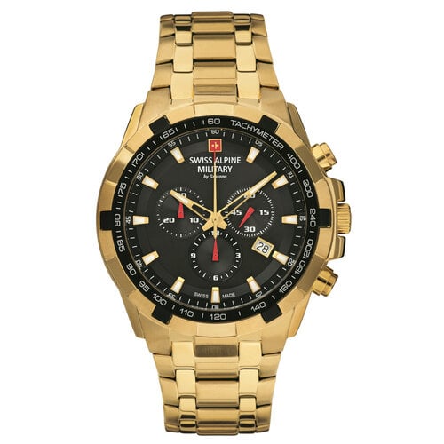 Swiss Alpine Military 7043.9117 heren horloge chronograaf 46 mm