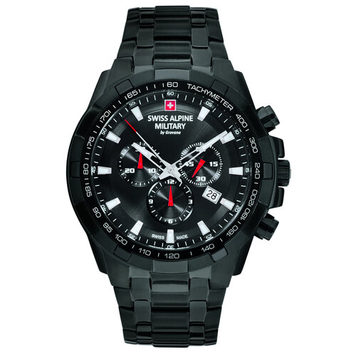 Swiss Alpine Military 7043.9177 heren horloge chronograaf 46 mm