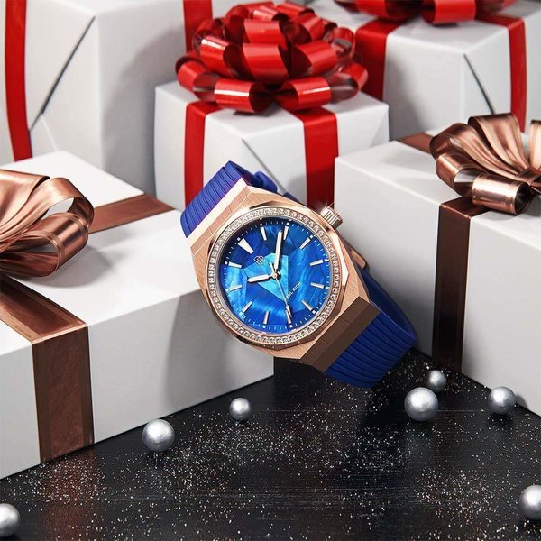 Paul Rich Paul Rich Heart of the Ocean Blue Rose Gold HO01 horloge 38 mm