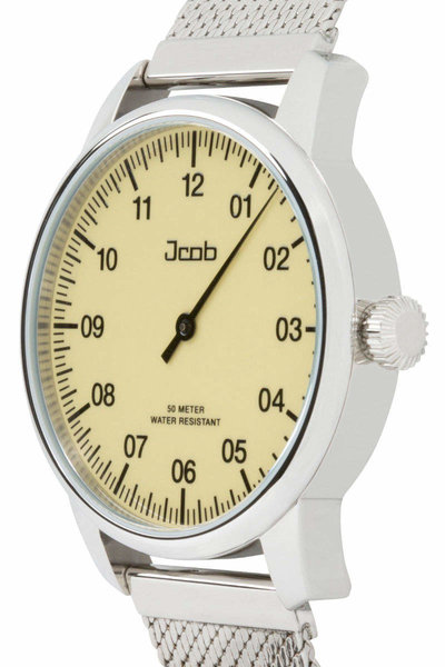 Jcob Jcob Einzeiger JCW001-SS01 beige herenhorloge DEMO