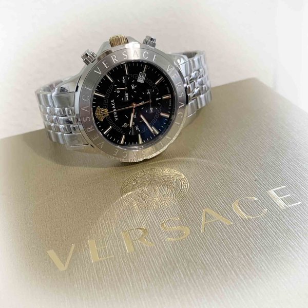 Versace Versace VEV600419 Chrono Signature heren horloge chronograaf 44 mm DEMO