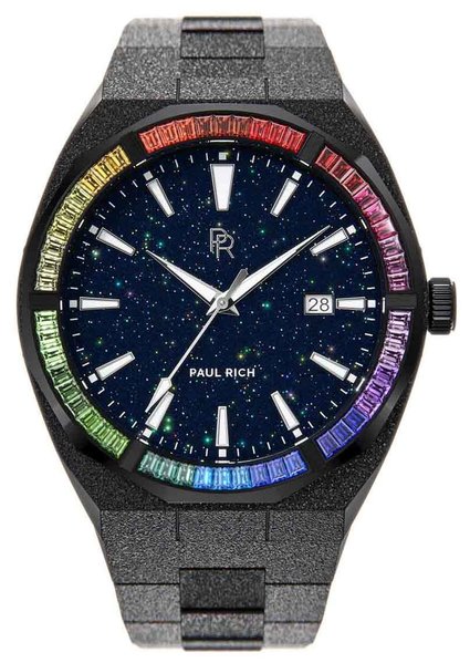 Paul Rich Paul Rich Rainbow Frosted Star Dust Black RAIN01-A Automatic Limited Edition horloge 45 mm