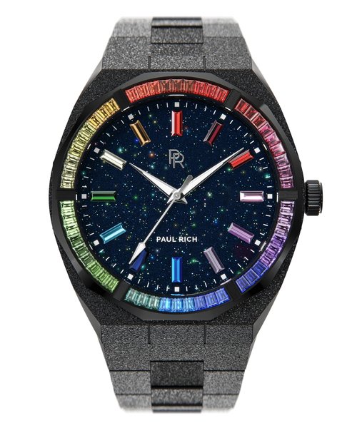 Paul Rich Paul Rich Infinity Rainbow Frosted Star Dust Black INF01 horloge