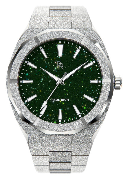 Paul Rich Paul Rich Frosted Star Dust Silver Green FSD06-42 horloge 42 mm