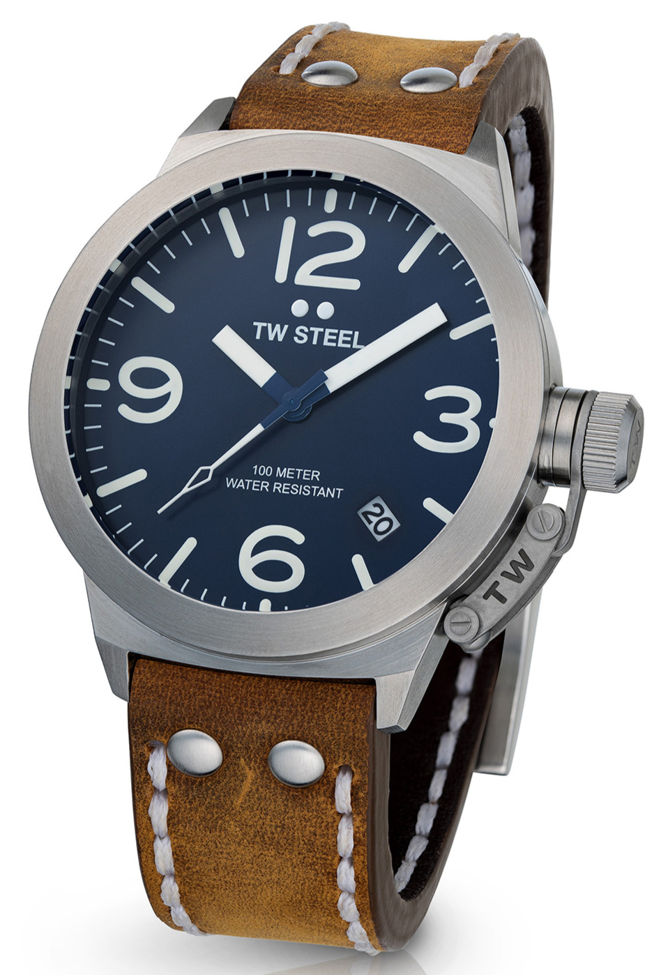 goedkope horloges van zeer goede kwaliteit VTW Steel CS102 Canteen horloge 45 mm