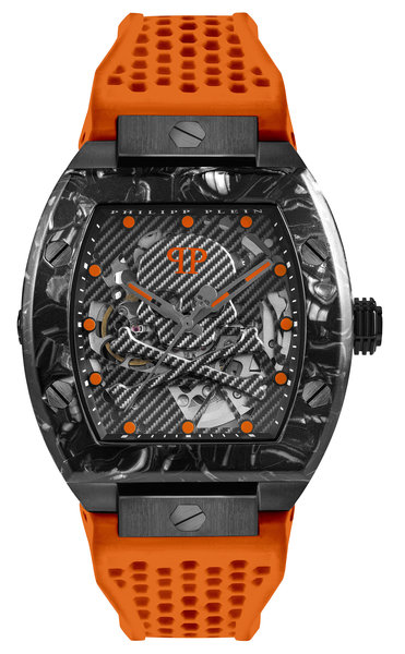 Philipp Plein Philipp Plein PWBAA1222 The Skeleton Topaz Sport Master horloge 44 mm