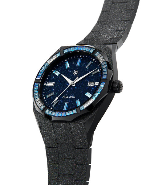 Paul Rich Paul Rich Frosted Arctic Crystal Black AC01-A automatisch horloge 45 mm