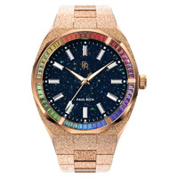 Paul Rich Paul Rich Rainbow Frosted Star Dust Rose Gold RAIN04 Limited horloge 45 mm